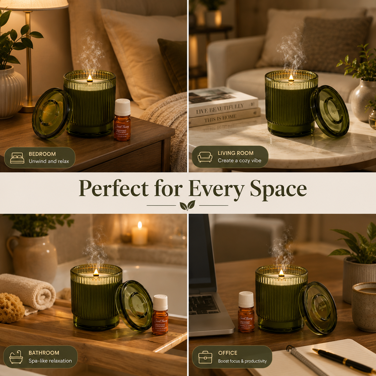 Rechargeable Flameless Candle Diffuser