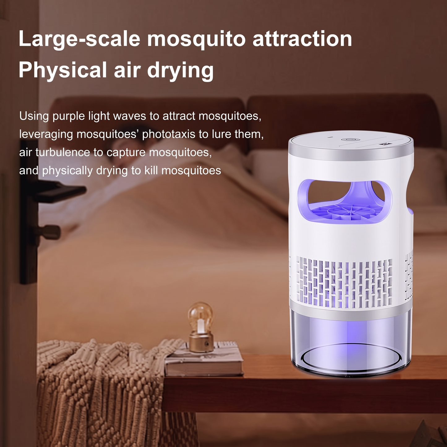 Flying Insect Trap with UV Light and Suction Fan